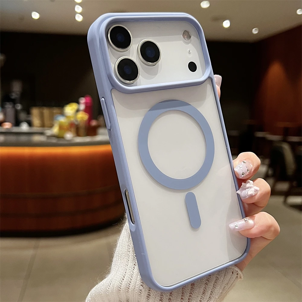 (azul, Iphone 12 Pro) Funda Ultradelgada Y Resistente A Los Golpes, Respetuosa Con La Piel, Compatible Con Carga Inalámbrica Magnética.