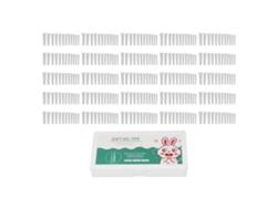 300pcs Conjunto De Unhas Falsas Artificiais Super Finas Abs Transparentes Para Uso Em Casa