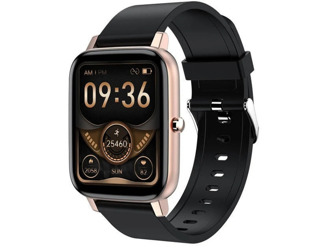 Smartwatch con monitor de actividad física, temperatura corporal, frecuencia cardíaca, presión arterial y sueño, IP67, Android/iOS Gold Bestvite