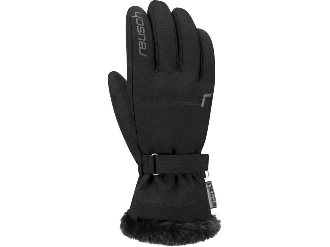 Guantes para Mujer de Esquí REUSCH (Talla 7,5 - Negro)
