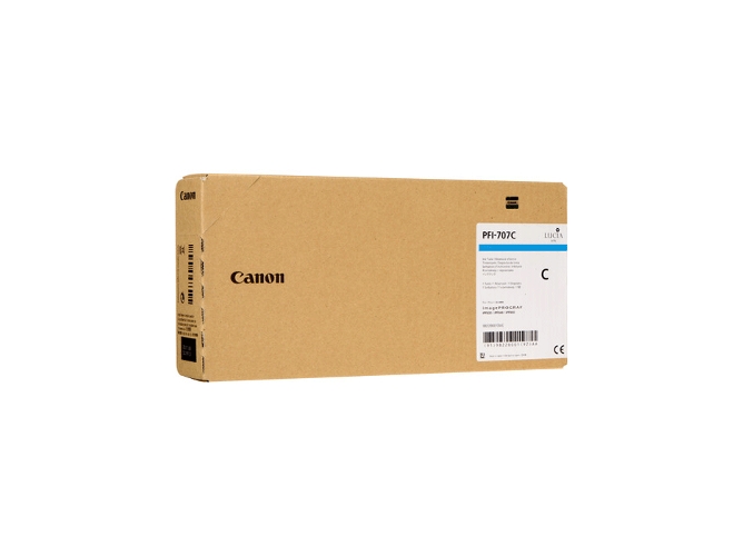 Cartucho de tinta Original CANON PFI-707C 700ml Cián 9822B001