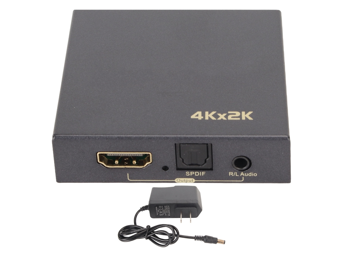 Divisor De Audio Hdmi 4k 30hz Óptico 5.1 A Extractor De Sonido 3.5mm