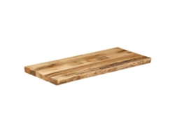 Tablero De Mesa | Superficie De Mesa | Tablero De Escritorio Borde Natural Madera Maciza Mango 90x40x2,5 Cm Wsd58859