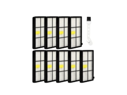 Filtro 9pack para irobot roomba 800 900 series, com escova de limpeza