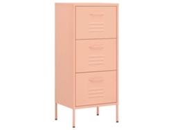 Armario de almacenamiento de acero 42,5x35x101,5 cm Rosa MAISON EXCLUSIVE