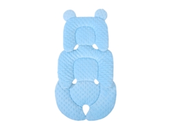 Cojín para cochecito de bebé Digitallab, cómodo soporte para el cuello, reversible (azul)