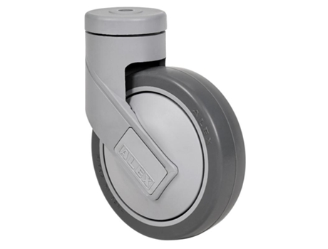 Rueda giratora agujero m12 21hc125cp-pgaisb goma gris eje bolas ALEX