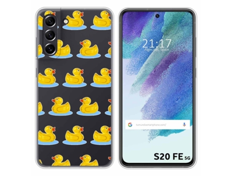 Carcasa Samsung Galaxy S21 FE 5G TUMUNDOSMARTPHONE Dibujos Transparente Multicolor
