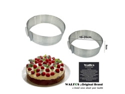 Bandejas inflables y plegables de acero para hornear galletas con diseños de pasteles, círculos, anillos y mousses.