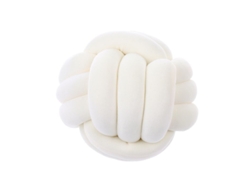 2026-40861-almohada Redonda Nudo Suave Decoración Hogar Tela Plush Relleno Pp Cotton 9.8x9.8cm Blanco Leche