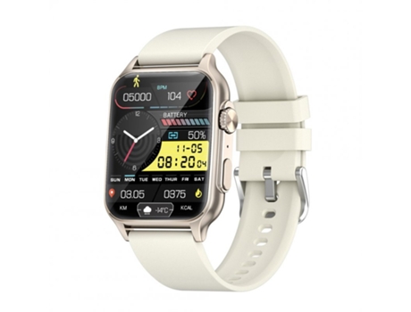 Smartwatch Hombres Kt64 con Bluetooth Llamada Ip68 Impermeable Fitness para iPhone/Teléfono Android Oro