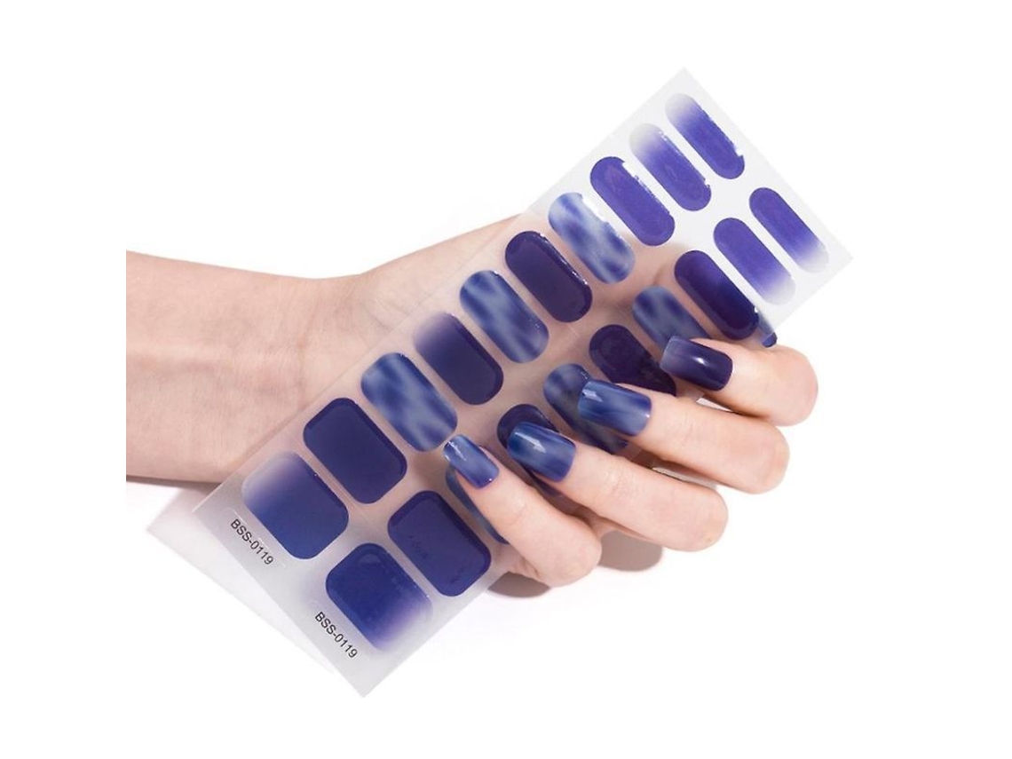 Dan26-stickers De Uñas En Gel Semicurado 20pcs Con Lampara Uv/led Requerida Ikw Bss0119
