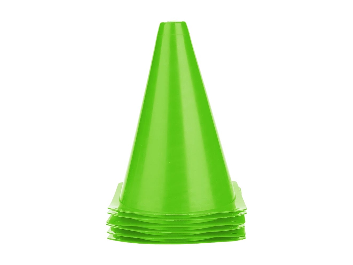 Conos De Entrenamiento De Fútbol De 18 Cm, Barreras De Plástico, Marcadores Y Accesorios (verdes)