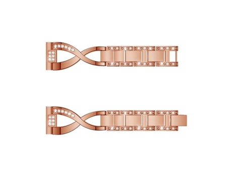 Pulsera de Acero de Lujo para Ticwatch S2 Oro Rosa VEANXIN