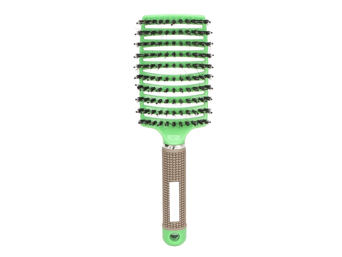 Pente Desembaraçador Com Vento Para Cabelo Cacheado, Úmido Ou Seco, Forma Curva E Dentes Elásticos