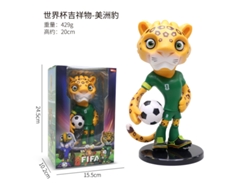 (Figura del trofeo de la mascota de la Copa Mundial de la FIFA Estados Unidos 2026 - Jaguar grande (20 cm))