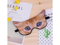 Máscara de dormir fofa e macia em formato de gato, com elástico, 20*9cm. Presente ideal para festas de aniversário e encontros.