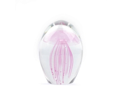 Lámpara de bola de medusa de cristal artificial para decoración, 2 unidades, bombilla Rosewell rosa