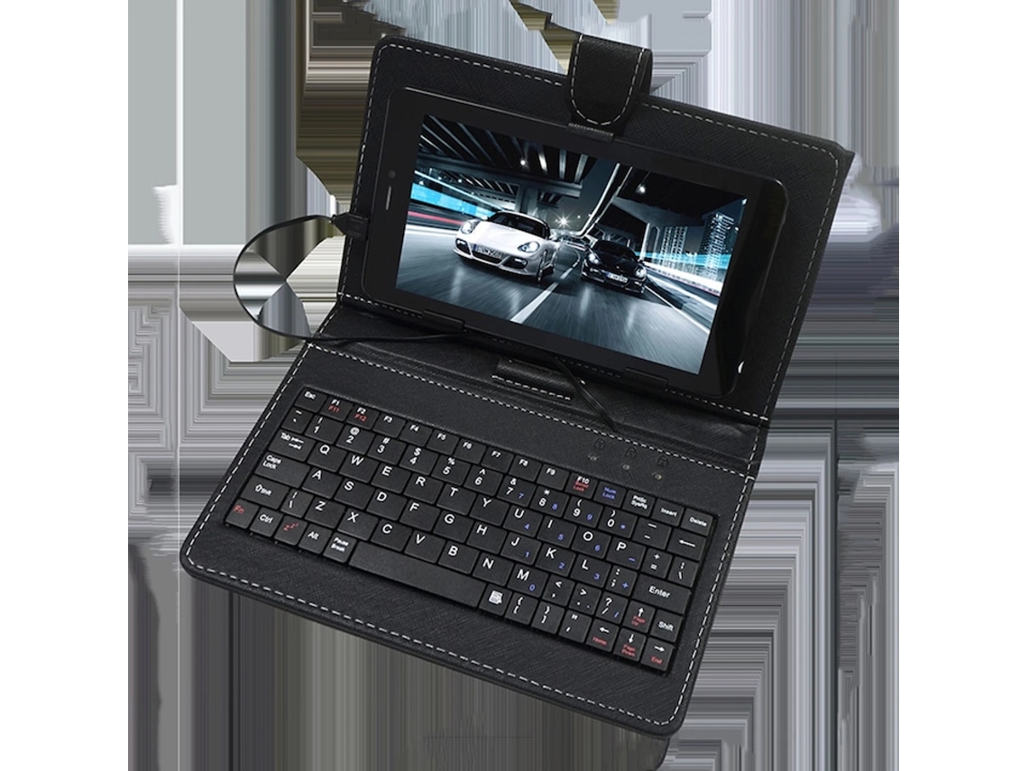 Funda Para Tabletas De 7 A 10,1 Pulgadas - Con Teclado + Divisor De Puerto Usb Estándar De 10,1 Pulgadas