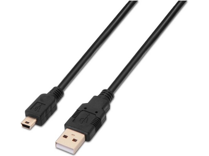 Cable USB AISENS (USB - 3 m - Negro)