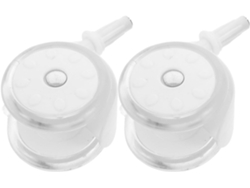 Ruedas De Repuesto Y Movimiento Suave, Juego De 2 Para Andadores De Bebé, Plástico Blanco