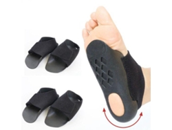 Almofadas De Suporte De Arco E Calcanhar Em Silicone — Inserções Amortecedoras, 2 Pares, Preto L