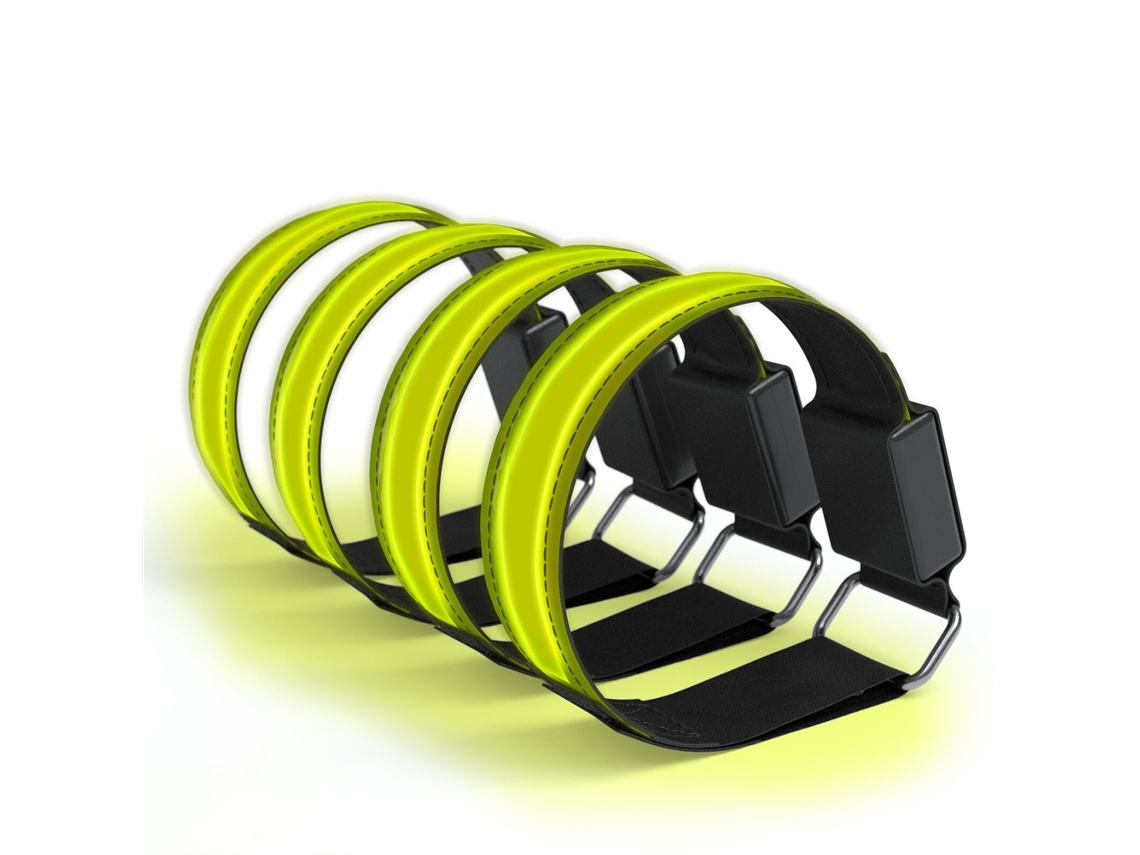 2026rebe-4pcs Pulseiras Luminosas Usb Com Reflexos Para Correr, Trotar E Esportes Ao Ar Livre