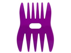 Peine De Plástico Artesanal Para Hombres Y Mujeres Con Dientes Anchos Para Cabello Aceitado (morado)