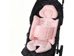 Cómoda almohada para bebé de felpa suave con protección abdominal cómoda y transpirable DIGITALLAB Rosa