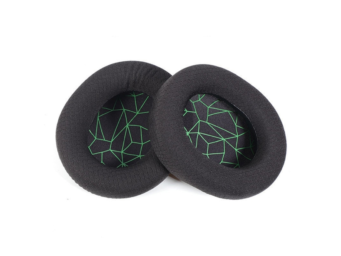 Almohadillas para auriculares Steelseries Arctis 7x, almohadillas de esponja suave para los oídos, malla estampada verde