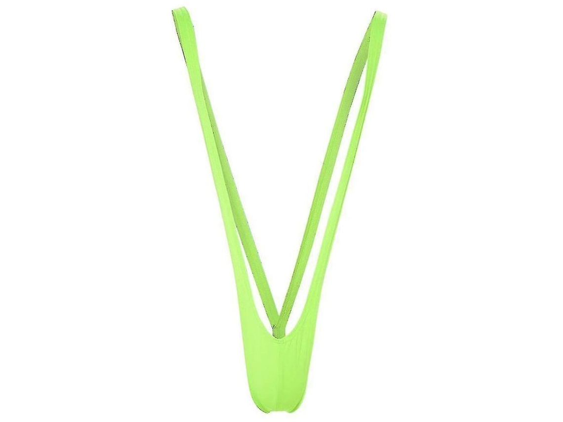Mono De Playa Para Hombre, Tejido Elástico, Braguita Tipo Tirante, Mankini Erótico Para Club, Verde Hdk