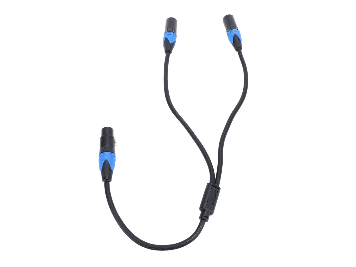 Cable Divisor Xlr, Cable Equilibrado De Hembra De 3 Pines A Doble Macho Para Mezclador De Micrófonos