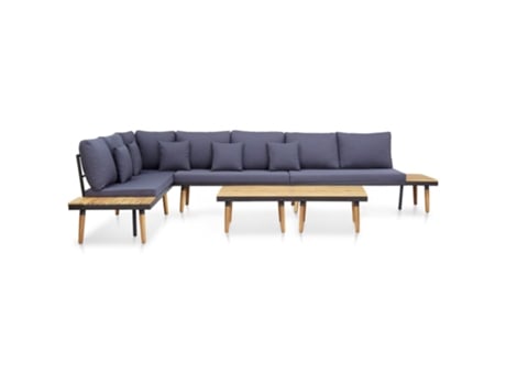 Muebles de jardín VIDAXL Marrón Madera