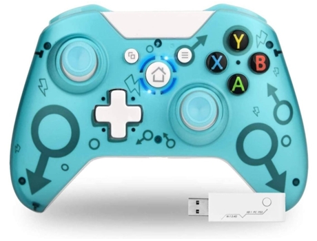 YIZHOOD Controlador Inalámbrico para Xbox One, 2.4Ghz, Compatible con Xbox One S/X, Azul