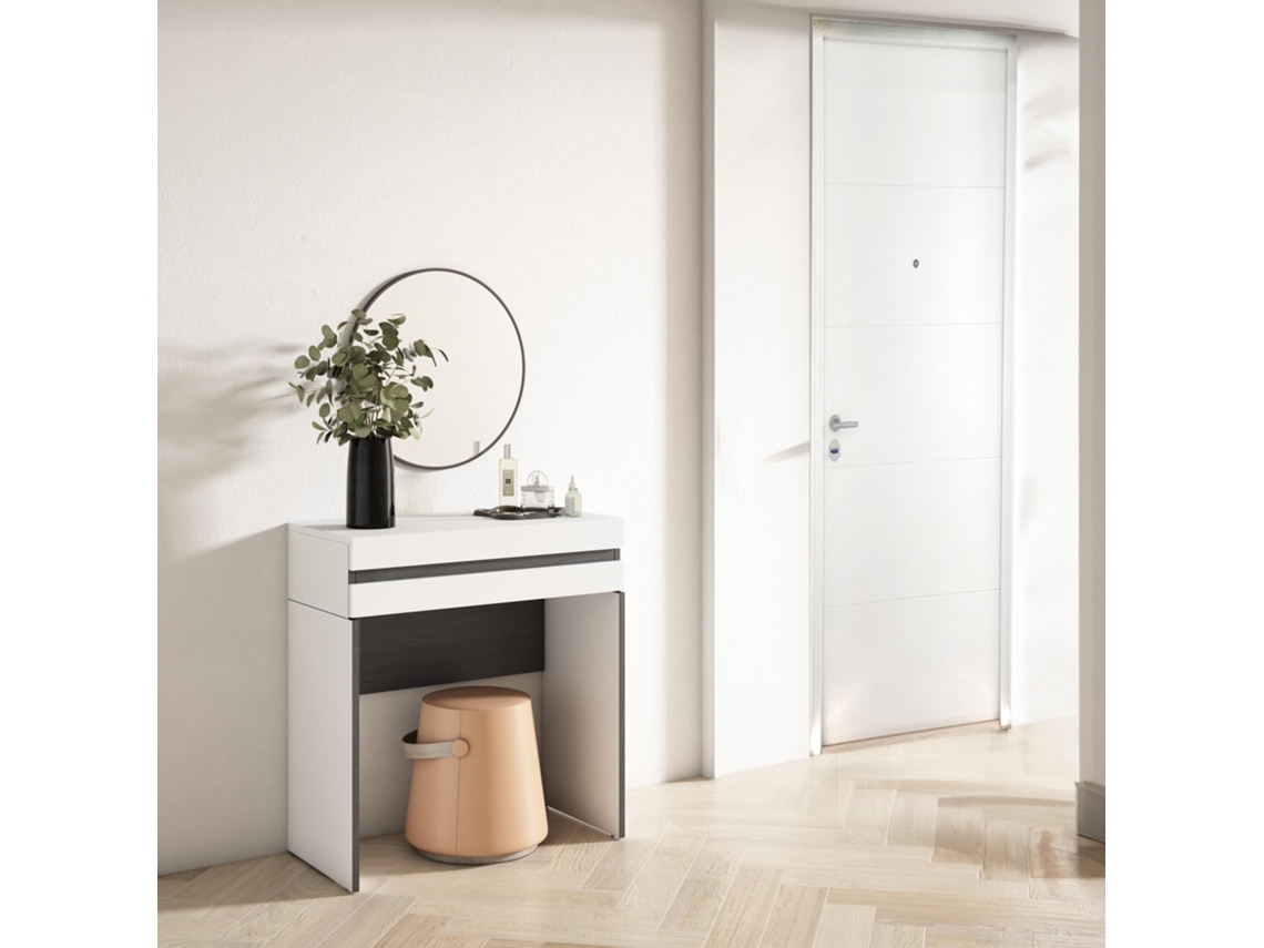 Tocador Cajón SKRAUT HOME Melamina Blanco (70x35x75)