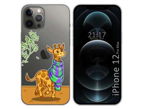 Carcasa iPhone 12 Pro Max (6.7) TUMUNDOSMARTPHONE Dibujos Transparente Multicolor