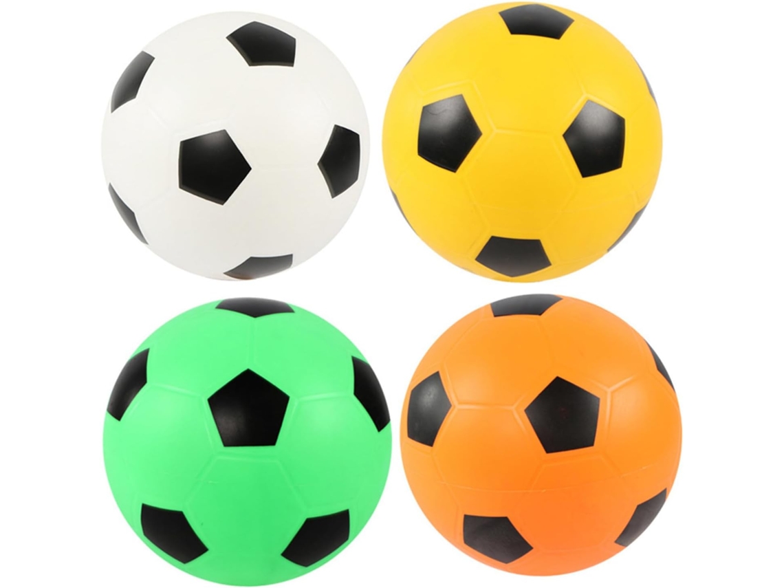 4 Balones De Fútbol Inflables Para Niños Y Niñas, Pvc Verde, Acabado De Alta Calidad,...