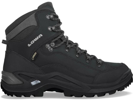 Botas para Hombre LOWA Renegade Goretex Mid Negro para Montaña (EU 43 1 / 2)
