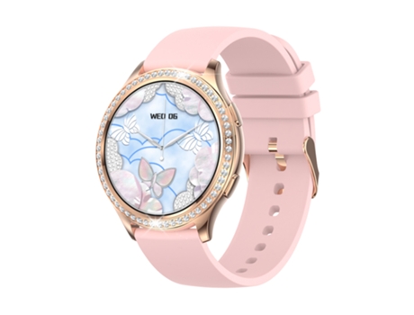 EKO 5.2 Reloj conectado con antirrobo y pulsera de silicona Rosa