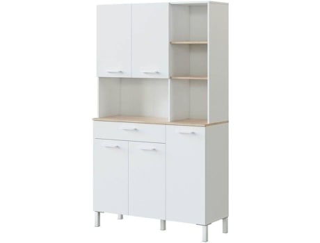 Armário HABITDESIGN Blanco Artik - Canadian (Melamina, PVC - 108 x 186 x 40 cm)