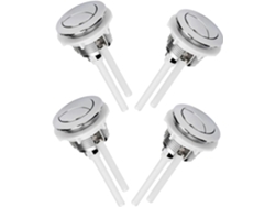 Juego de 4 botones de doble descarga para inodoro, accesorios de baño, pulsador Gokoco