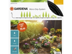 Sistema de Riego por Goteo GARDENA Set de Inicio para Hileras S