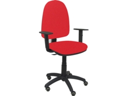 Silla de Escritorio Operativa PYC Ayna Rojo BA RP con ruedas antiarañazos (Brazos Ajustables - Tejido)
