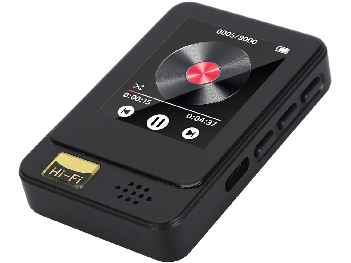Reproductor MP3/MP4 YIZHOOD T5 1.77Inch Con tarjeta TF 32G (Negro)