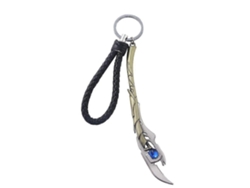 Llavero de metal con colgante del cetro de Loki, inspirado en los cómics, ideal para regalo de Navidad. Hengjian