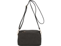 Bolso bandolera pequeño Fashionpuzzle con triple cremallera, gris oscuro