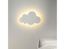 Lámpara De Pared Infantil De Acrílico Blanco Con Forma De Nube, 3