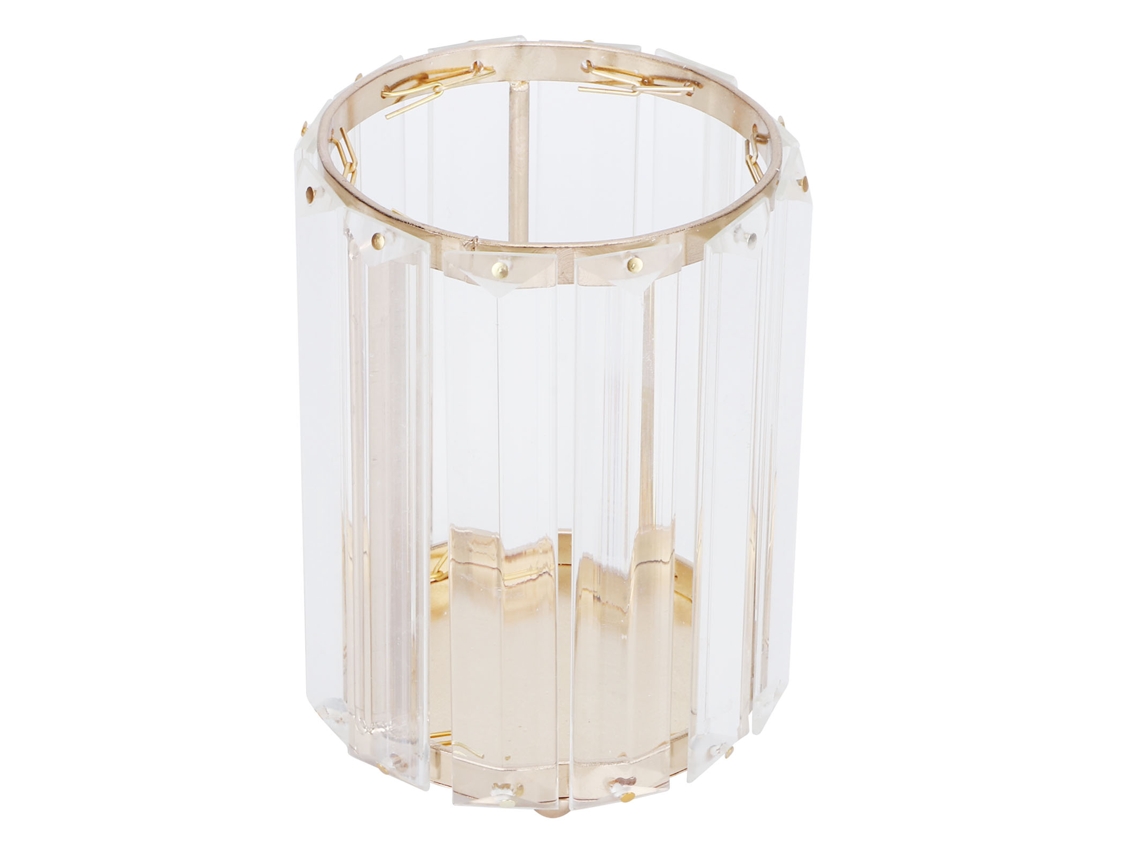 Organizador de brochas de maquillaje de cristal