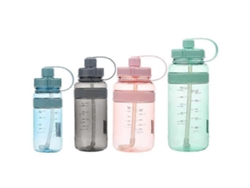 Botella De Agua Deportiva De 1000 Ml, Botella Grande Para Gimnasio, Jarra Reutilizable Con Pajita. Rosewell