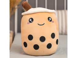 Peluche De Té De Burbujas Con Cara Sonriente De 24/35/50/70 Cm Para Decoración Y Regalo.